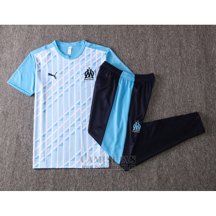 Chandal del Olympique Marsella Manga Corta 2020-2021 Azul